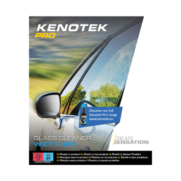 Kenotek Wet Wipes Glass Cleaner 300STK