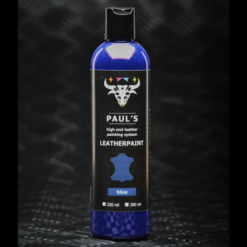 Paul's Leather Painting Blue