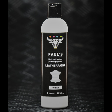 Paul's Leather Painting White