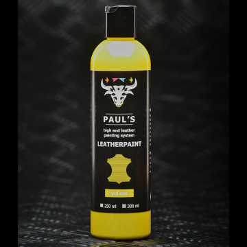Paul's Leather Painting Yellow