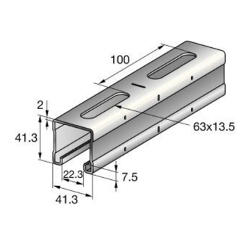 Skinne Hilti MQ-41-F 6m